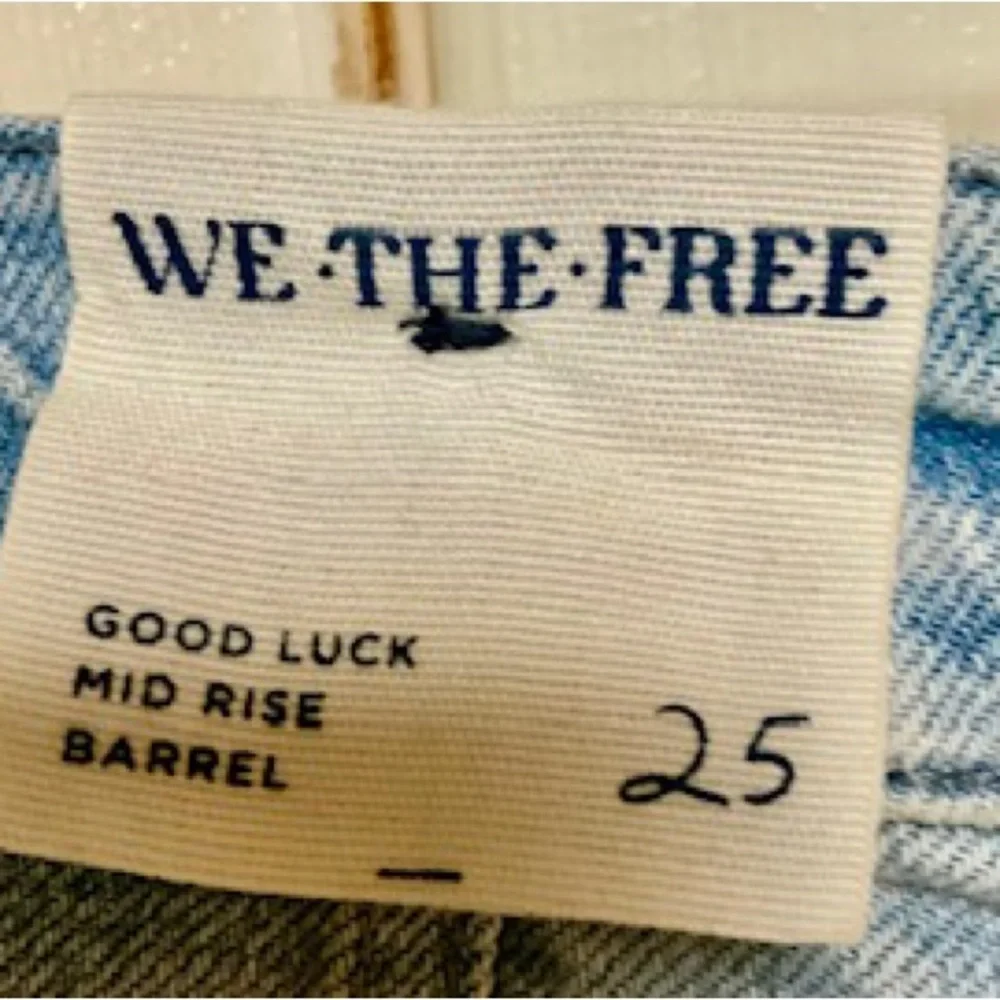We The Free X Free People- Good Luck mid rise barrel jeans - Picture 7 of 10
